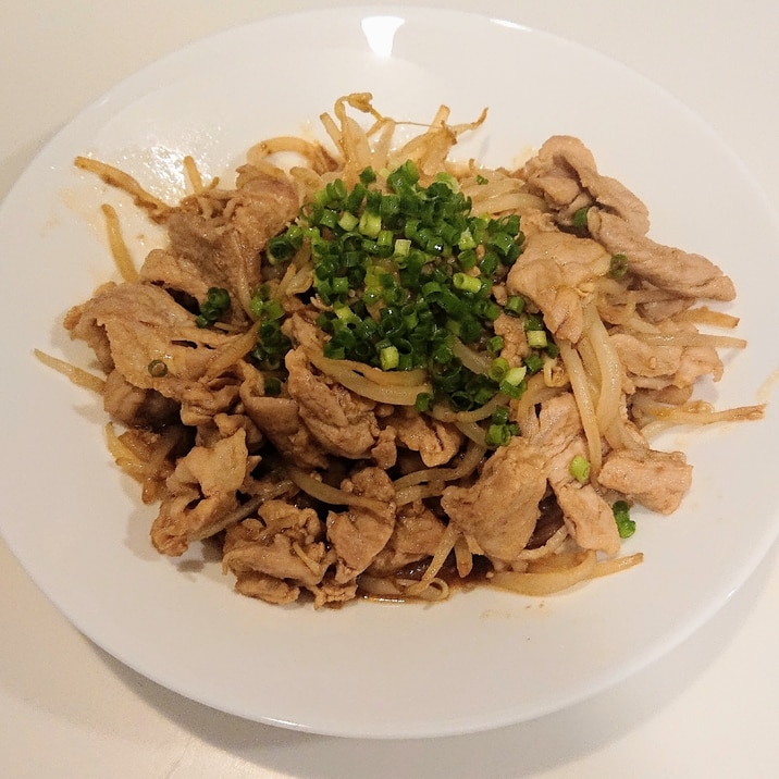 豚肉ともやしだけ!焼肉のたれで簡単炒めもの
